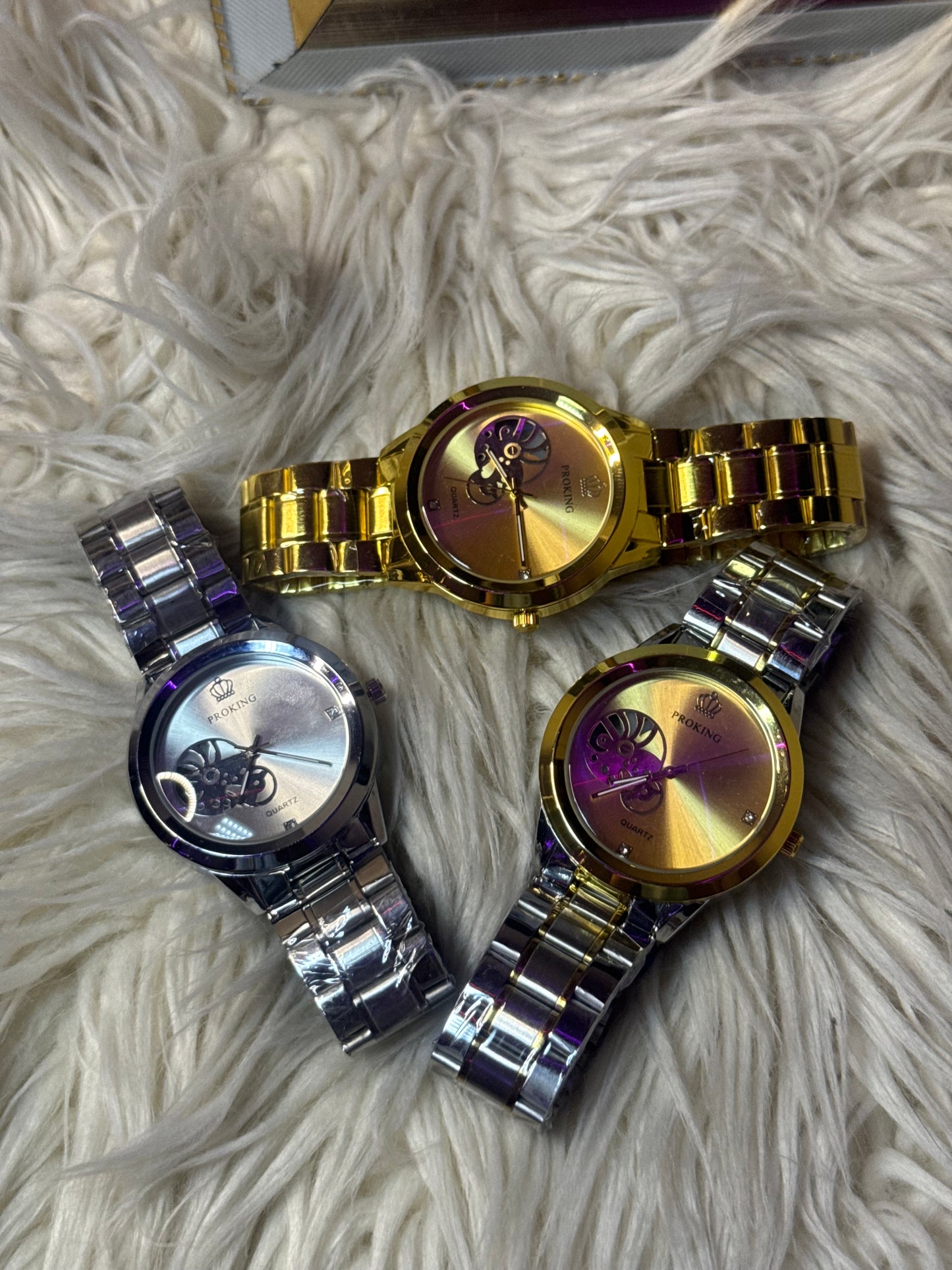 PROKING Royal Open-Heart Watch Trio