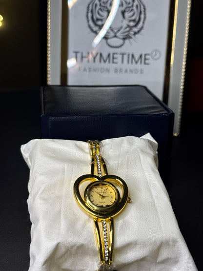 Ladies Luxury Heart Gold