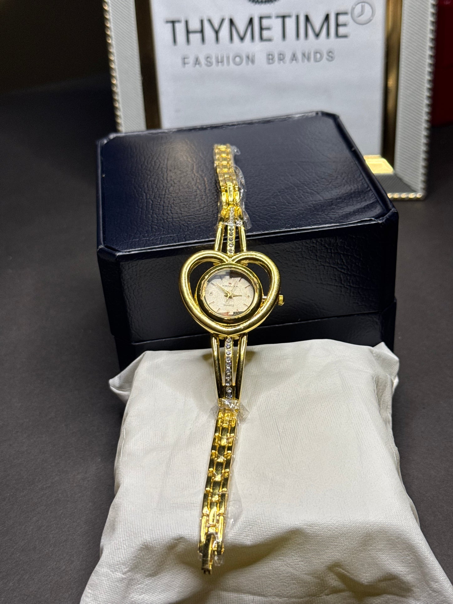 Ladies Luxury Heart Gold