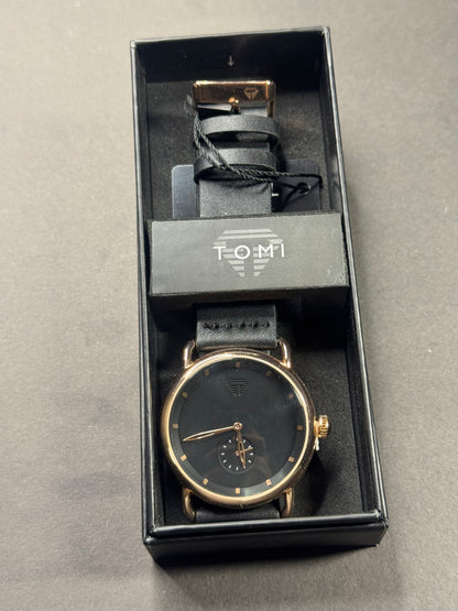 Tomi Minimalist: Rose Gold & Black