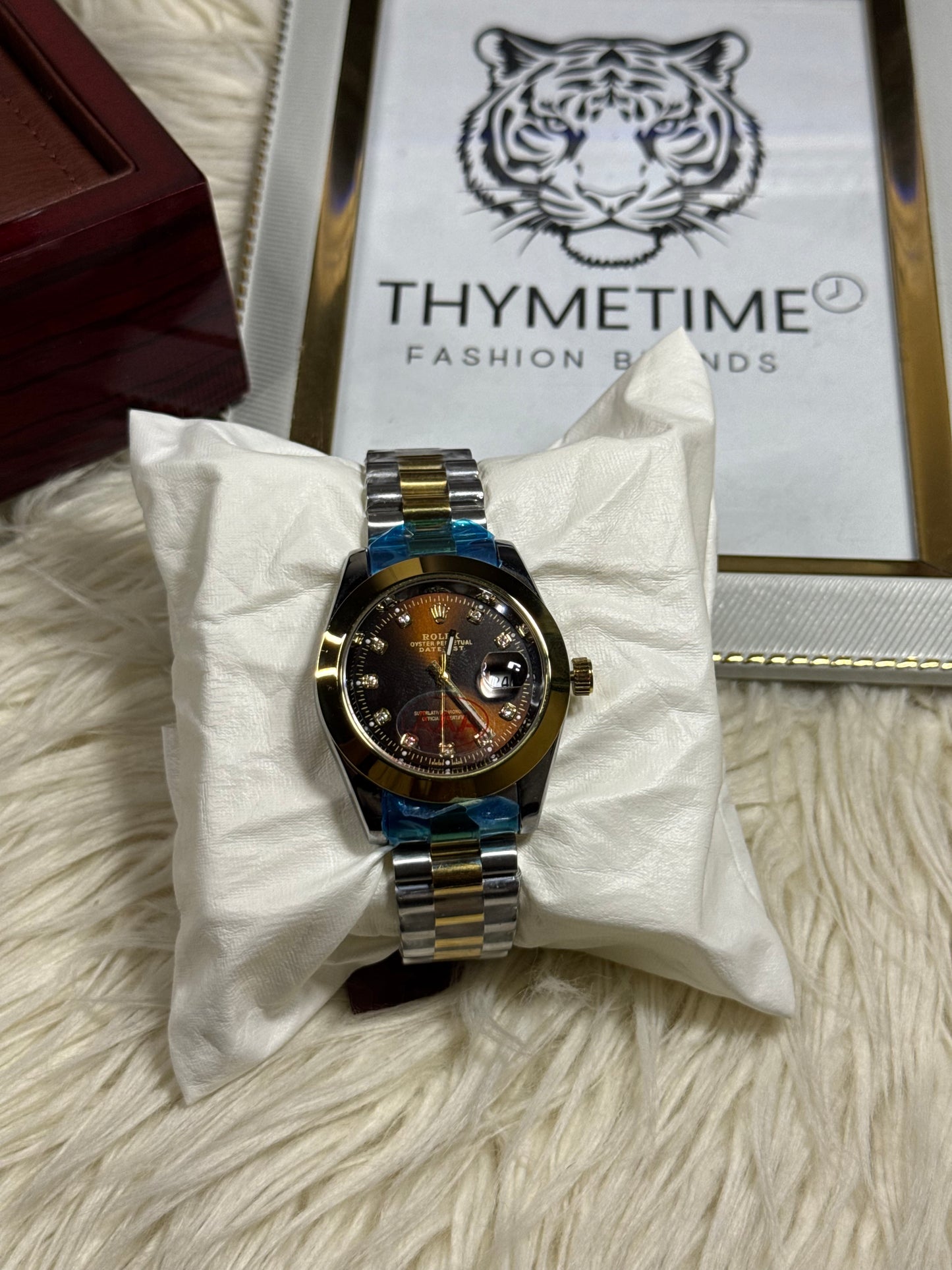 Rolex Datejust Chocolate & Gold