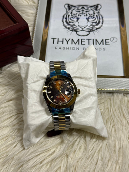 Rolex Datejust Chocolate & Gold
