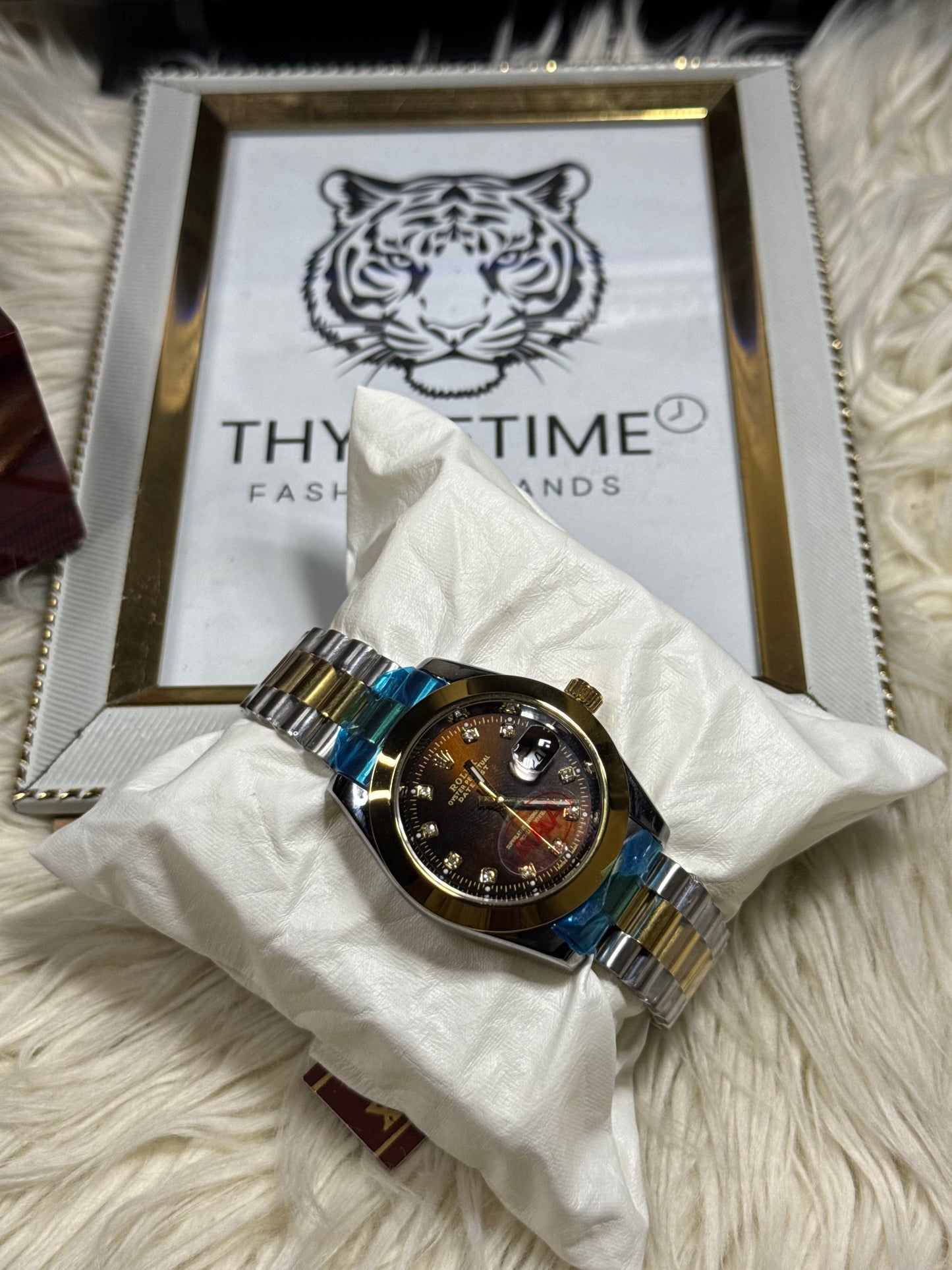 Rolex Datejust Chocolate & Gold