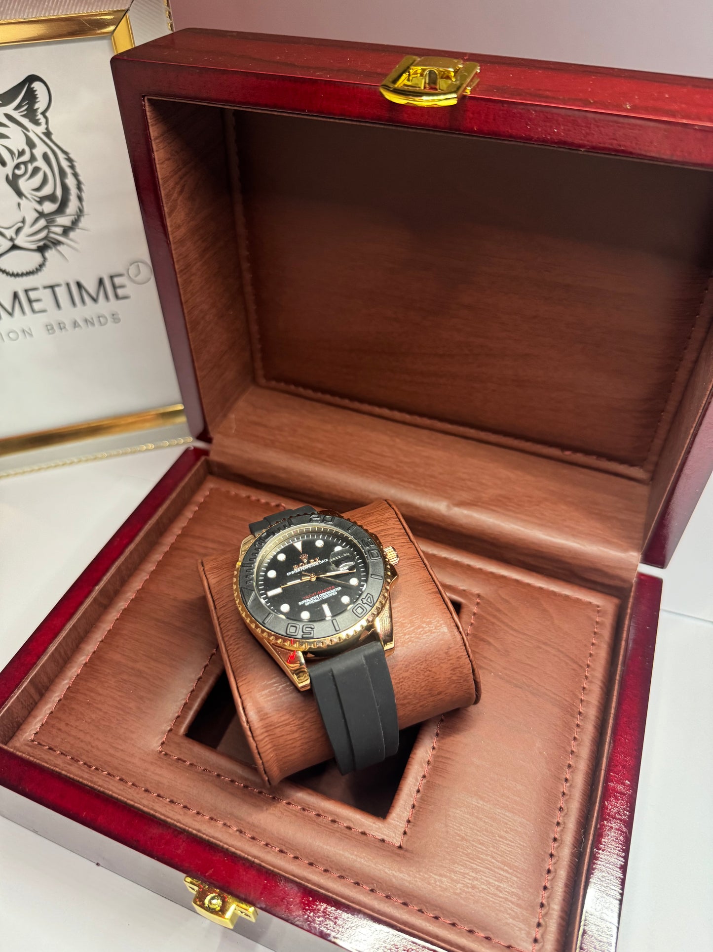 Rolex Yacht-Master Gold & Mate Black