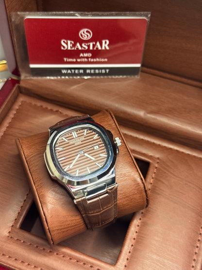 Patek Philippe Nautilus Edition – Brown Leather Strap