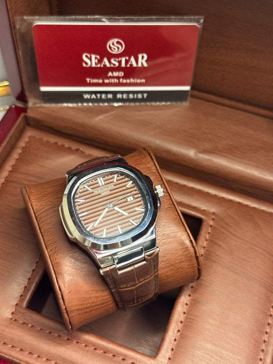 Patek Philippe Nautilus Edition – Brown Leather Strap